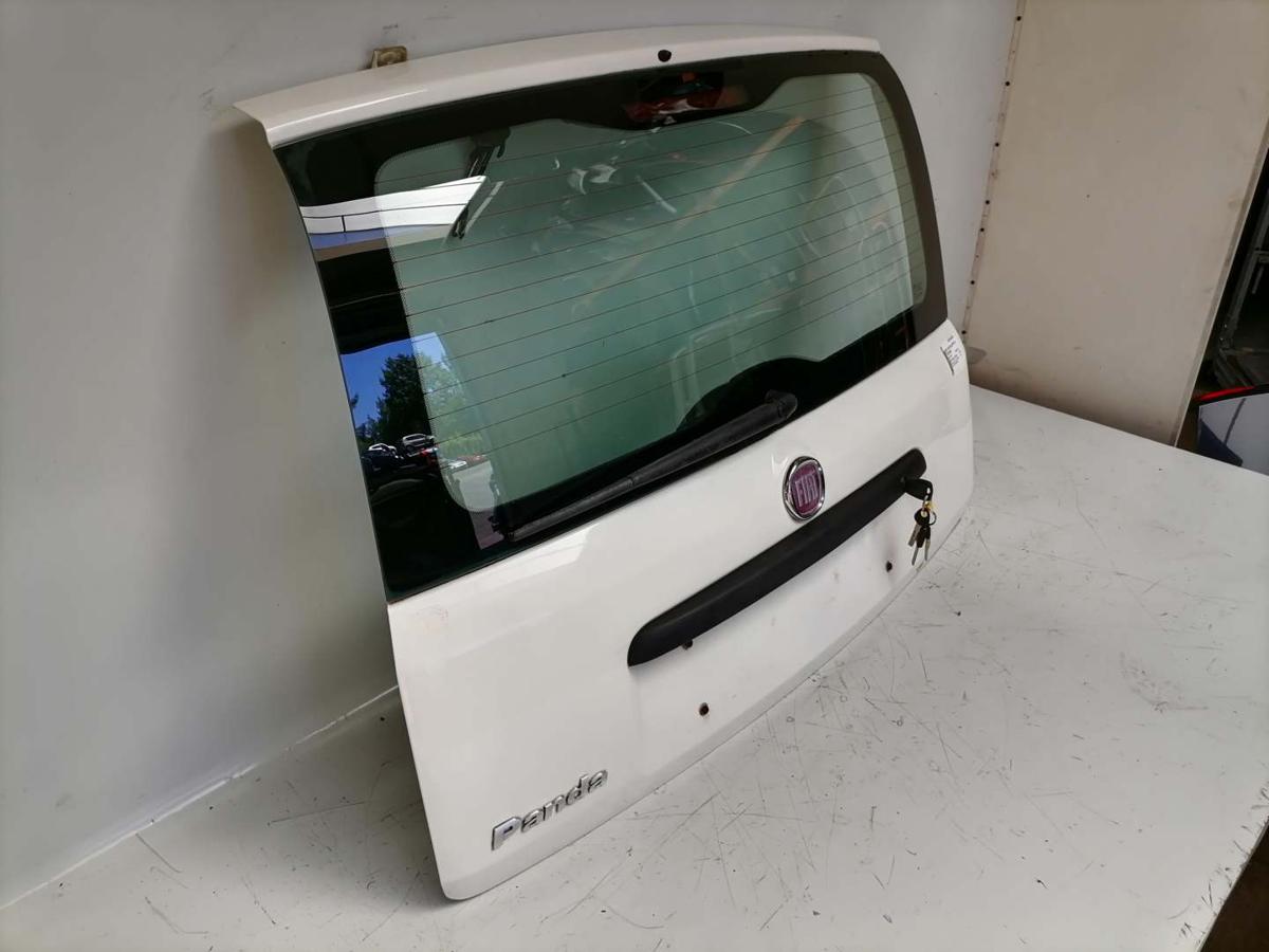 Fiat Panda 169 original Heckklappe mit Scheibe 268 Bianco weiß BJ12